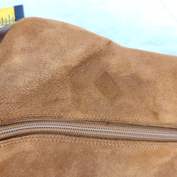 Valerie Stevens brown suede pointy toe booties stiletto heel side zipper boho 7 - Picture 13 of 14